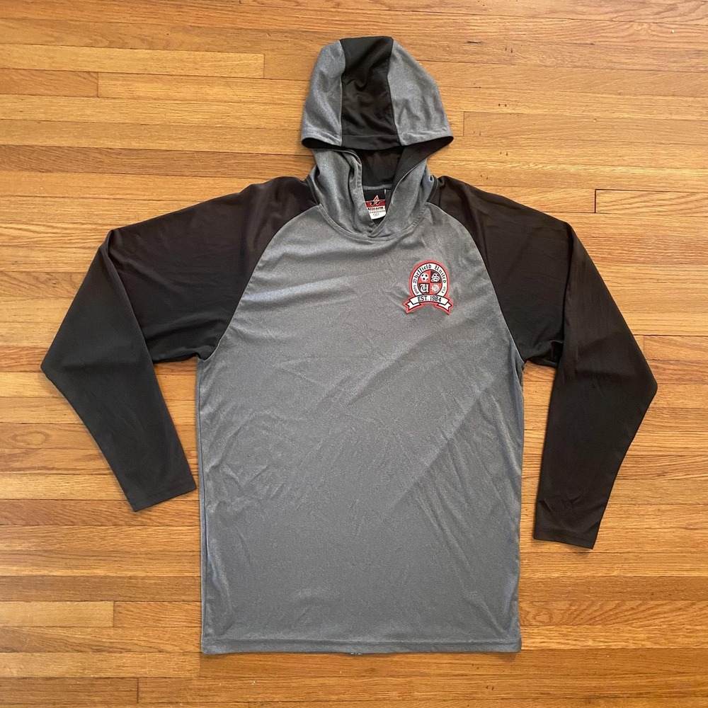Sheffield United Shirt Mens Medium Hooded‎ Long Sleeve Alleson Athletic Soccer
